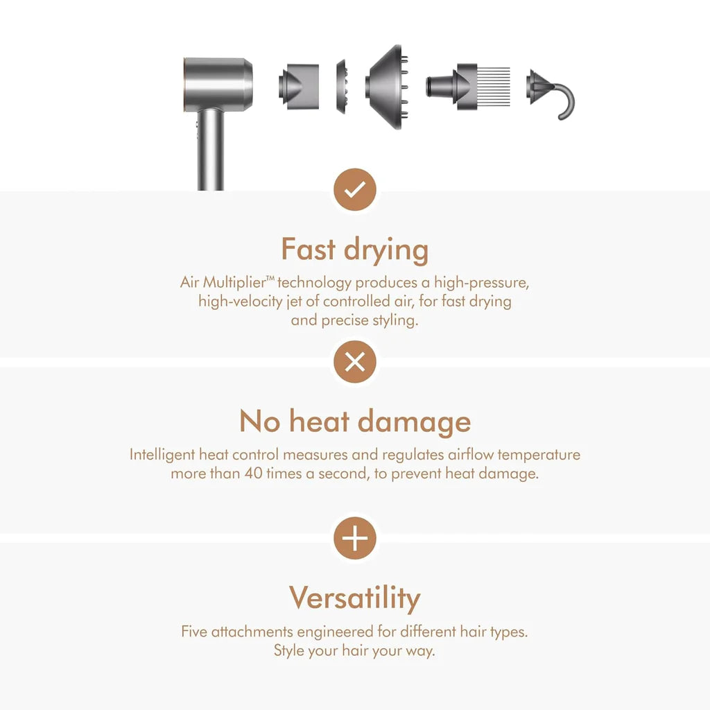 Dyson Supersonic™ hair dryer (Nickel/Copper)