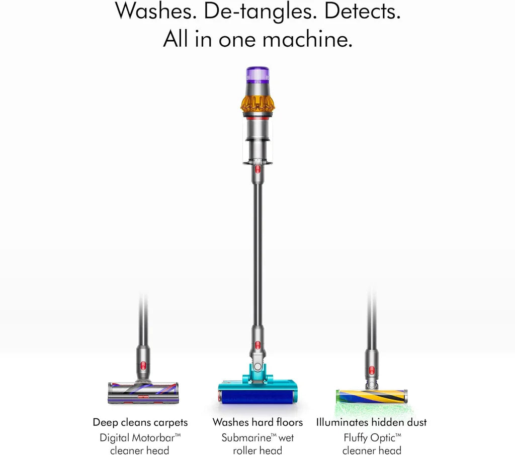 Dyson V15s Detect Submarine™ wet and dry vacuum cleaner (Yellow/Nickel)